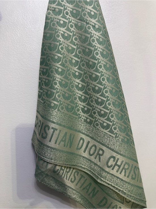 Accessories - New Dior logo silk blend scarf wrap bandana 38”x38”